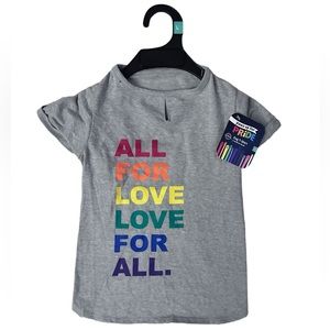 Free shipping! Paws Up for Pride Dog Tee [Large]